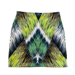 Milly Y2K Women's Mini Skirt Pencil Bodycon Colorful Size Small Multicolor